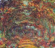 Claude Monet The rose way in Giverny oil painting